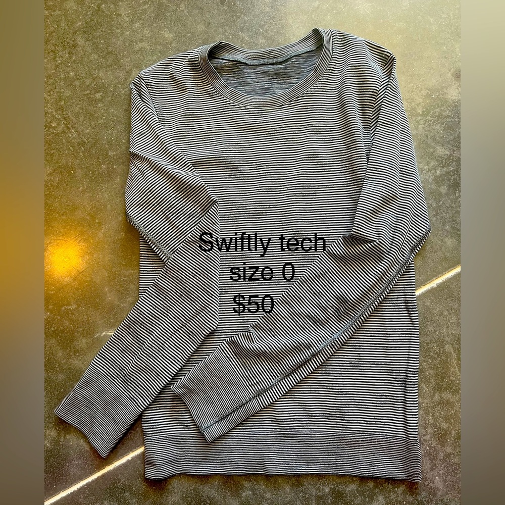 Swiftly tech long sleeve tee, size 0